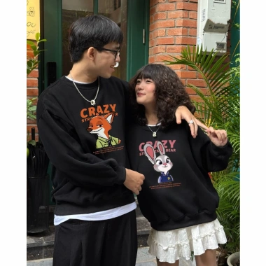 Giao ngay Áo Sweater Couple Nỉ CHILLUP STUDIO TC430 – Thỏ Cáo Cao Cấp Unisex, Lông Cáo Dày Dặn, Thiết Kế 2.026