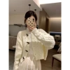Giao Tết Áo khoác cardigan len dệt kim rộng cúc khuy sừng Hàn Quốc MT33 SP207 199k 7