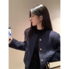 GIAO TẾT Áo khoác dạ tweed nữ dài tay chất len dày thu đông HANGHANG - 239.000₫ 2