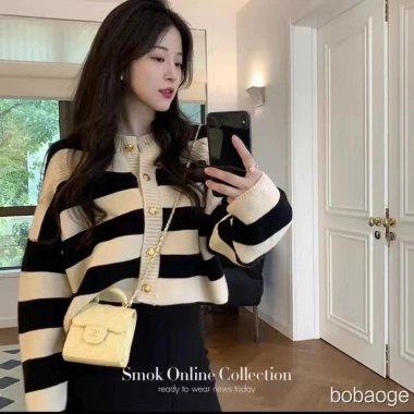 Giao Trước Tết – Áo Cardigan Len Dệt Kim Nữ Croptop Dày Dặn, Trẻ Trung – 159k