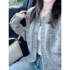 Giao Trước Tết Áo Khoác Cardigan Len Cach-e Ca.ch.e, Len Mềm Mịn, SP72 - Giá 199k 3