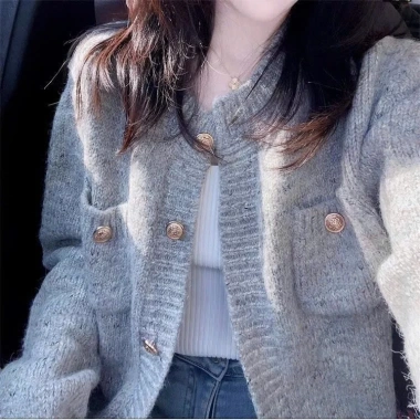 Giao Trước Tết Áo Khoác Cardigan Len Cach-e Ca.ch.e, Len Mềm Mịn, SP72 - Giá 199k
