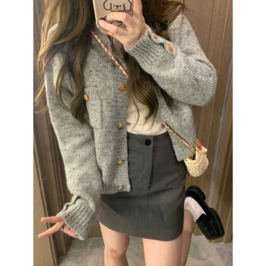 Giao Trước Tết Áo Khoác Cardigan Len Cach-e Ca.ch.e, Len Mềm Mịn, SP72 - Giá 199k