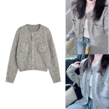 Giao Trước Tết Áo Khoác Cardigan Len Cach-e Ca.ch.e, Len Mềm Mịn, SP72 - Giá 199k