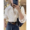 (GIAO TRƯỚC TẾT) Áo len thu đông cách điệu phối sơ mi trẻ trung năng động nữ KHOSI SP248 4
