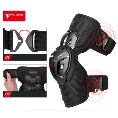 Giáp bảo vệ đầu gối Motowolf MDL1.029B chính hãng: Bảo vệ thoải mái, giá 425k