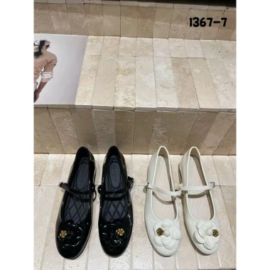 Giày ballet tiểu thư hoa trà đế 3cm êm chân - Siêu xinh QC loại 1 Meybaiyi 450k