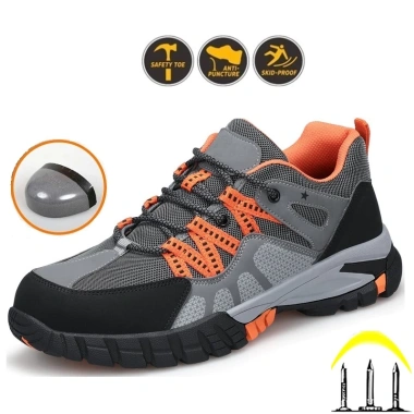 Giày Bảo Hộ Lao Động Chống Đinh Thể Thao Thoáng Khí - Chống Dập Ngón, Giá 368k 5