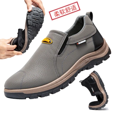 Giày Bảo Hộ Lao Động Nam Size Lớn, Chống Mài Mòn, Ấm Áp, Đi Bộ Đường Dài