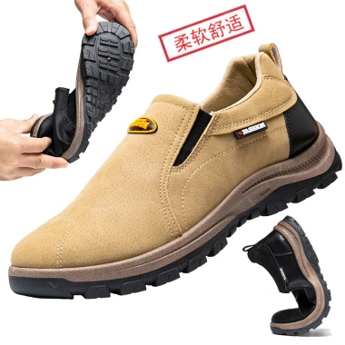 Giày Bảo Hộ Lao Động Nam Size Lớn, Chống Mài Mòn, Ấm Áp, Đi Bộ Đường Dài