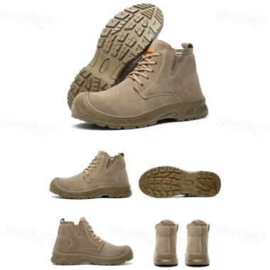 Giày Bảo Hộ Nam Cổ Cao Chống Đinh Cách Điện Leo Núi Khaki - Giá 259.000₫ 8