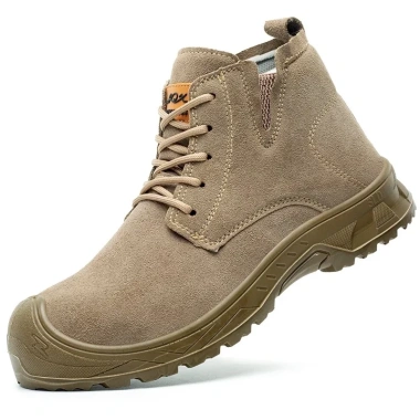 Giày Bảo Hộ Nam Cổ Cao Chống Đinh Cách Điện Leo Núi Khaki - Giá 259.000₫ 10
