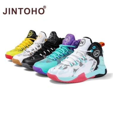 Giày Bóng Rổ Trẻ Em Jintoho - Da Ngoài Trời, Chống Trơn Trượt, Thể Thao Huấn Luyện, Giá Ưu Đãi 296k