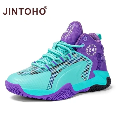 Giày Bóng Rổ Trẻ Em Jintoho - Da Ngoài Trời, Chống Trơn Trượt, Thể Thao Huấn Luyện, Giá Ưu Đãi 296k