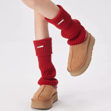 Giày bốt Lolita Radiantsync dệt đan đỏ - 36/38/43cm, Tết Nguyên Đán & cosplay, giảm 22% 8