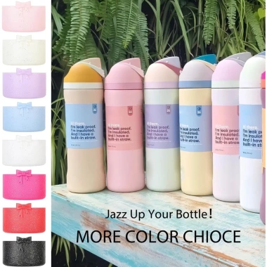 Giày bốt silicon nhấp nháy cho Owala FreeZip 240z/32oz - Phụ kiện BPA-free, giảm giá 55.550₫