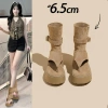 Giày bốt xỏ ngón nữ mã 35, đế cao 6 phân nhẹ êm, thiết kế sang chảnh thu đông 195k 5