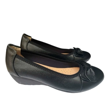 Giày búp bê đế xuồng da thật, cao 4cm - Đồng phục nhà hàng, khách sạn, chỉ 256.000₫ 6