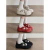 Giày Búp Bê Mary Jane Chấm Bi Quai Chéo Đen Đỏ Trắng – Êm Chân Xinh Giao Trước Tết 4