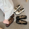 Giày Búp Bê Mary Jane Mũi Vuông Lolita Đế Cao 3cm Siêu Êm Dễ Phối Đồ MJ-26 151k 2
