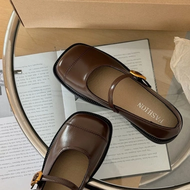 Giày Búp Bê Mary Jane Mũi Vuông Lolita Đế Cao 3cm Siêu Êm Dễ Phối Đồ MJ-26 151k