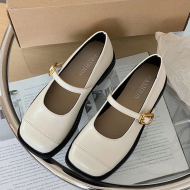 Giày Búp Bê Mary Jane Mũi Vuông Lolita Đế Cao 3cm Siêu Êm Dễ Phối Đồ MJ-26 151k