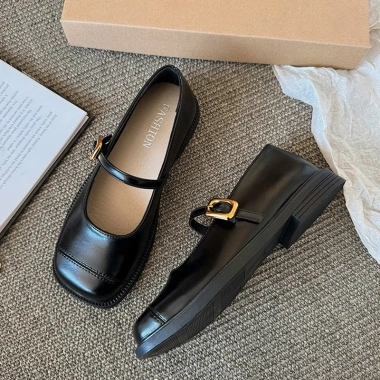 Giày Búp Bê Mary Jane Mũi Vuông Lolita Đế Cao 3cm Siêu Êm Dễ Phối Đồ MJ-26 151k
