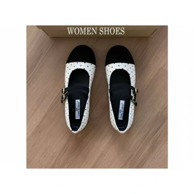 Giày Búp Bê NCSHOES Đế Bệt Mũi Tròn Chấm Bi Quai Ngang HOT TẾT 2.026 Giá Ưu Đãi 153k 3