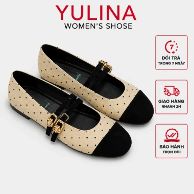 Giày Búp Bê NCSHOES Đế Bệt Mũi Tròn Chấm Bi Quai Ngang HOT TẾT 2.026 Giá Ưu Đãi 153k 7