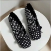 Giày Búp Bê NCSHOES mũi tròn chấm bi đế bệt quai ngang phối nơ xinh HOT TẾT 2.026 giá 144.999₫