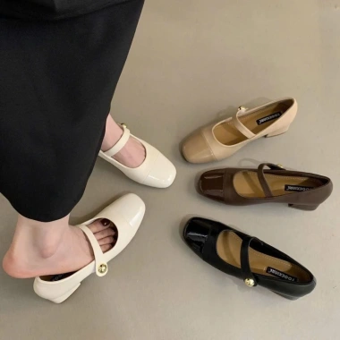 Giày Búp Bê NCSHOES mũi tròn chấm bi đế bệt quai ngang phối nơ xinh HOT TẾT 2.026 giá 144.999₫ 6