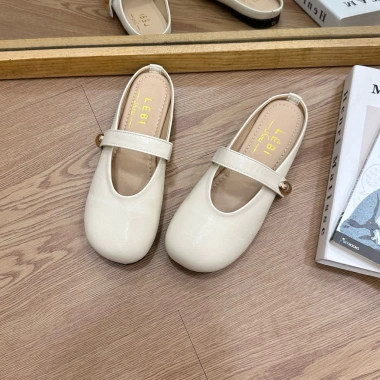 Giày búp bê nữ đế mềm cao su, khuy oval, sục bệt, sẵn nhận trước Tết - 215k 10
