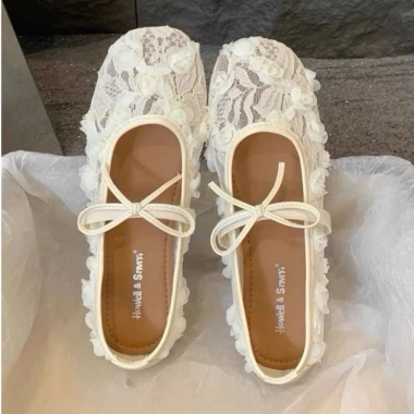 Giày búp bê nữ lưới quai ngang nơ hot trend N40 - Giá 189.000đ Anshoes Dynasty 10 Giày búp bê nữ lưới quai ngang nơ hot trend N40 - Giá 189.000đ Anshoes Dynasty 10