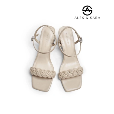 Giày cao gót Alex & Sara nữ đế vuông quai ngang tết dây 6cm - Giá ưu đãi 738.000đ 6