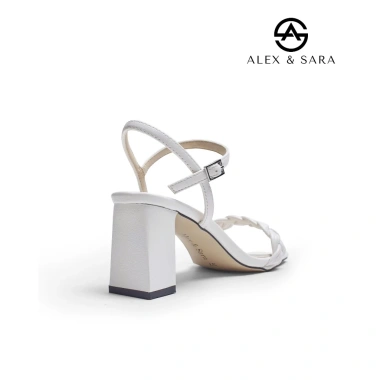 Giày cao gót Alex & Sara nữ đế vuông quai ngang tết dây 6cm - Giá ưu đãi 738.000đ 9