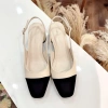 Giày cao gót slingback nữ 4cm DAZZLING SHOES mũi tròn, da lộn, khóa dây sau - 369k 9