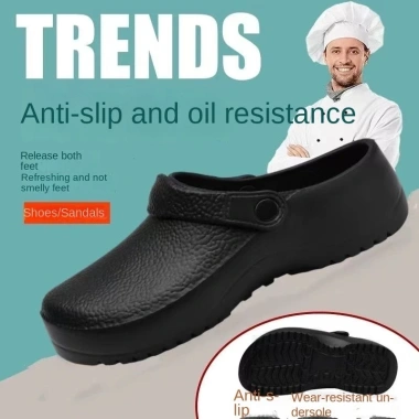 Giày Chef EVA chống thấm, trơn, dầu, mài mòn - Công sở, size 38-45, giảm giá 176k