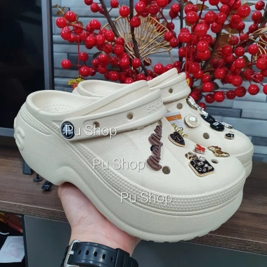 Giày Clog Unisex Cross Bella Đế Cao 8 Phân - Dép Sục Nữ Giá 335k Giảm Đặc Biệt 2 Giày Clog Unisex Cross Bella Đế Cao 8 Phân - Dép Sục Nữ Giá 335k Giảm Đặc Biệt 2