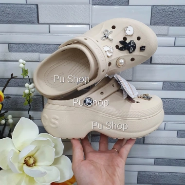 Giày Clog Unisex Cross Bella Đế Cao 8 Phân - Dép Sục Nữ Giá 335k Giảm Đặc Biệt