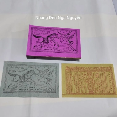 Giấy Cò Bay Ngựa Chạy Cúng Ông Táo 300 tờ - Giá 19.500đ, Độ Bền Cao, Thiết Kế Đẹp