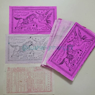 Giấy Cúng Cò Bay Ngựa Chạy 180 bộ - Đón Ông Táo, giá 40.000đ, in chất lượng cao