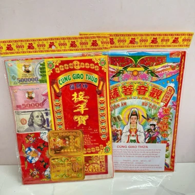 Giấy Cúng Giao Thừa, Ông Táo, Xe, Tạm Tài, Sao, Đất Đai – Giá chỉ 18.000đ, giảm mạnh từ 22.320đ