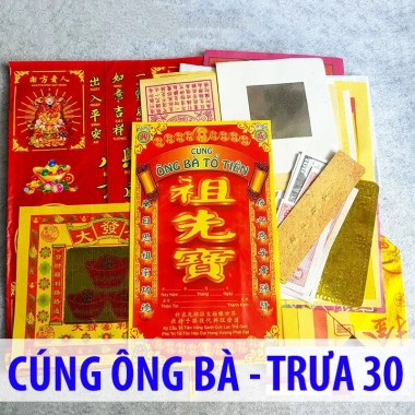 Giấy cúng Tết đa ngày 30, Giao thừa, Ông Táo, Mùng 1-3 – Giá 24.900đ, đẹp, ưu đãi