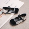 Giày Da Bé Gái Colorblock Ballet Flats Chống Trơn Trượt Mùa Thu 2.025 - Thiết Kế Mary Jane Công Chúa Thanh Lịch Dự Tiệc 6