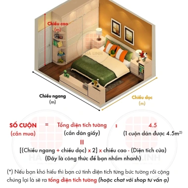 Giấy dán tường hoa 3D tự dính chống thấm nước, khổ 45cm - Phòng ngủ, khách chỉ 27k