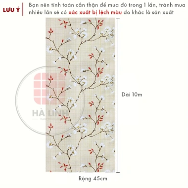 Giấy dán tường hoa 3D tự dính chống thấm nước, khổ 45cm - Phòng ngủ, khách chỉ 27k 3 Giấy dán tường hoa 3D tự dính chống thấm nước, khổ 45cm - Phòng ngủ, khách chỉ 27k 3