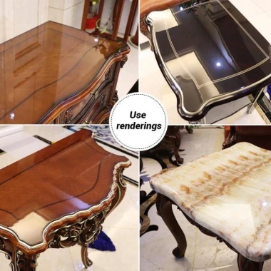Giấy Dán Tường Trong Suốt Tự Dính 200cm Chống Dầu Chịu Nhiệt Vân Đá Cẩm Thạch 4