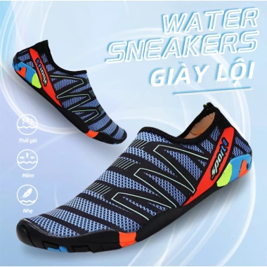 Giày đi biển chống trơn trượt, đế cao su thoát nước, an toàn tránh vật sắc nhọn, đa màu 79.000₫ 3