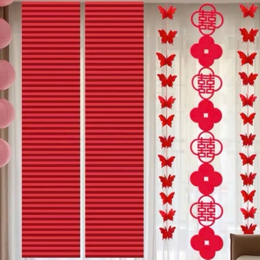 Giấy Đỏ Gấp Nếp Sẵn 30cm x 3m - Trang Trí Tết Nguyên Đán, Giá Ưu Đãi 30.000 VND