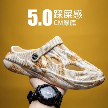 Giày Lỗ Dừa Nam Mùa Hè Sandal Thoáng Khí Chống Trượt Đi Biển Giá 205.200đ